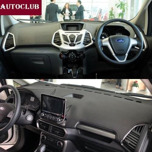 For Ford EcoSport 2012-2019 Leather Dashmat Dashboard Cover Prevent Sunlight Pad Dash Mat sun shade 2013 2014 2015 2016 2017