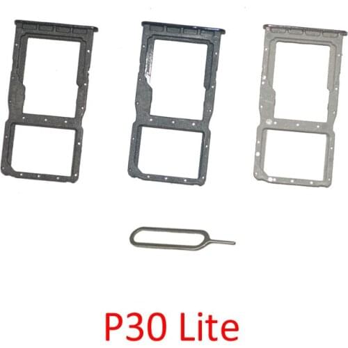 SIM Card Chip Tray For Huawei P30 Lite Original New Phone Micro SD SIM Card Slot Holder Adapter Replace Repair Parts With Pin