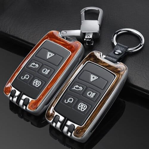 Metal Car Key Cover Full Case for Land Rover Range Rover Sport Evoque Velar Discovery 5 2018 2019 2020 Accessories Protect