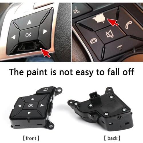 Car Interior Multi-functional Steering Wheel Button Switch for Mercedes Benz W204 2011-2014 W212 2014-2015 X204 2013-2015