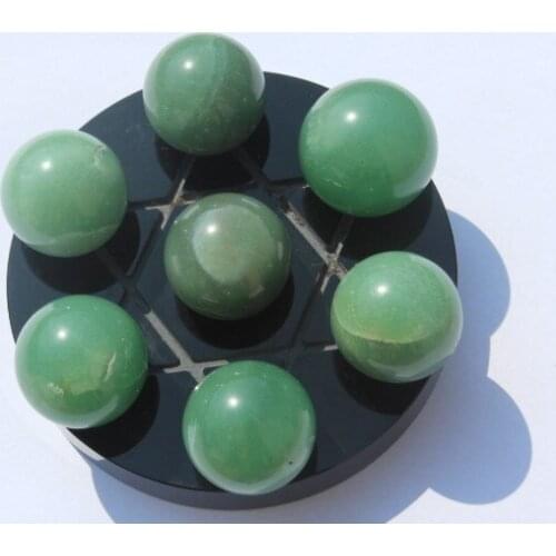 Natural quartz crystal green dongling jade reiki seven star array natural stone and mineral Christmas gifts