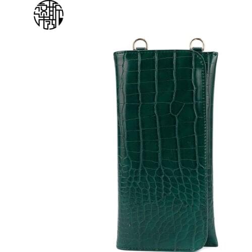 Zenos New Arrival Alligator Embossed Green Shoulder Bag Wallet Crossbody Purse Bags Fashion Bags