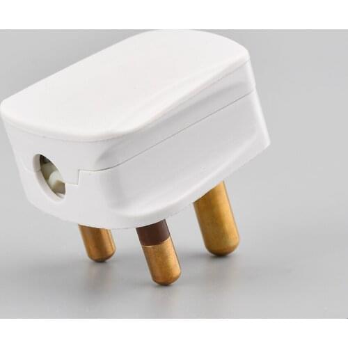 Manufacturer 15A 250V South Africa with 3 round pin electrical industrial plug High quality bakelite material