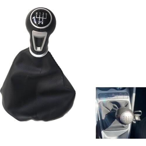 Car Gear Shift Knob Lever Stick Gaiter Boot Cover Collar Leather For SEAT IBIZA IV