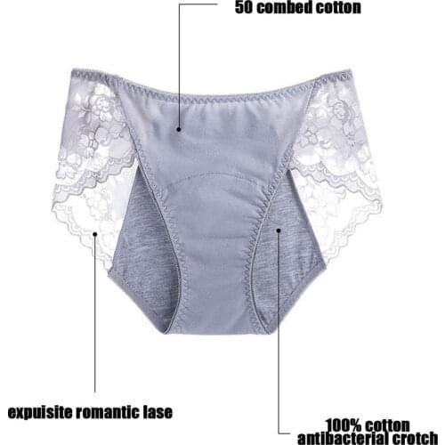 Sexy Lace Menstrual Physiological Leakproof Panties Briefs Women Underwear Pants