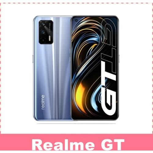 Global Rom Realme GT Snapdragon 888 5G Processor Smart Phone 6.43 Inch 120Hz Super AMOLED Gaming Screen 64MP Camera 65W Charger