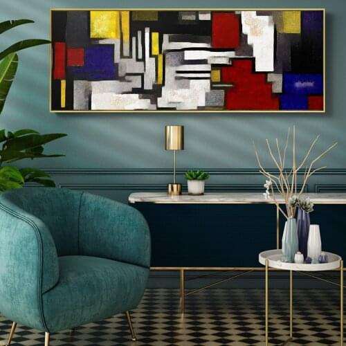 Modern Abstract Art Different Colors Canvas Paintings Posters and Prints Wall Art Picture For Home Living Room Decor No Frame