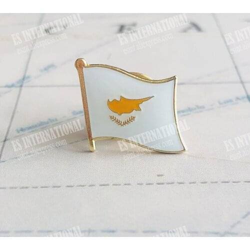 National Flag Metal Lapel Pin Flag Pin Cyprus