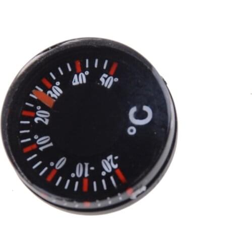 Mini Round Diameter 20mm Outdoor Waterproof Plastic Circular Car Thermometer pointer Degrees Celsius Thermometer