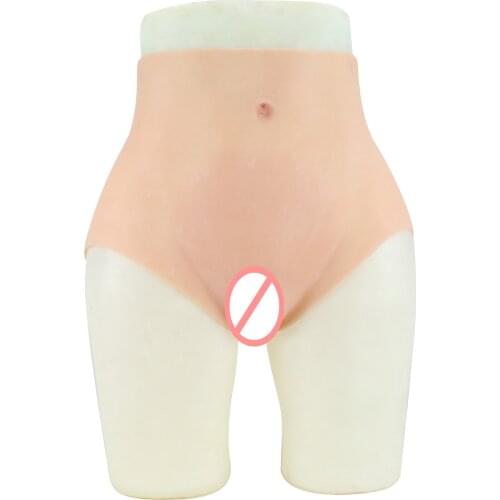 High Waist Hip up Crossdresser Silicone Panties Fake Vagina Brief Underwear Hiding Gaff Thong Shemale For Transgender Drag Queen