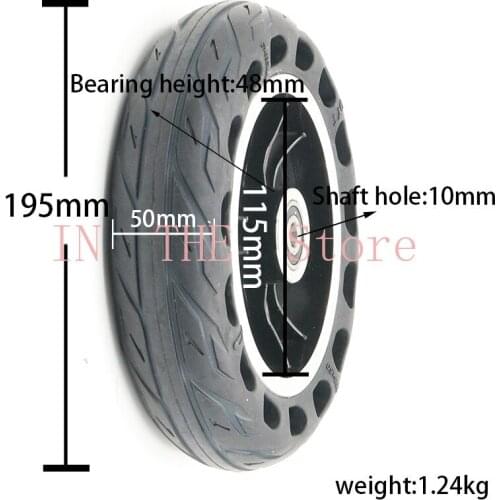 200x50 solid wheel Explosion-proof Electric Bike Scooter tyres 8 inch Motorcycle Solid Tires Bee Hive Holes