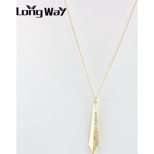 LongWay Necklace Vintage European Long Gold Color Necklace Women Gothic Boho Necklaces & Pendants Accessories Jewelry SNE160197
