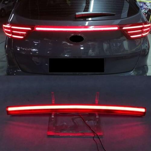 1Pcs Rear Bumper Tail Light Red LED Reflector Brake Lamp Warning Signal For Kia KX5 / Sportage IV (QL) 2019 2020