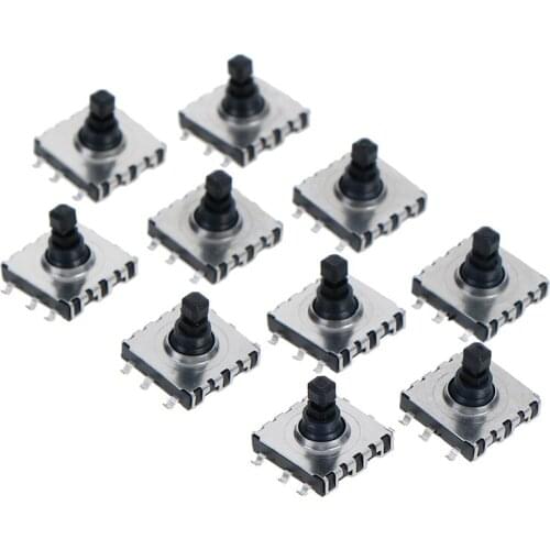 10pcs/lot 10*10*9 SMD 5 Five Way Switch Multi-function Multi Direction Switch Touch Reset Button