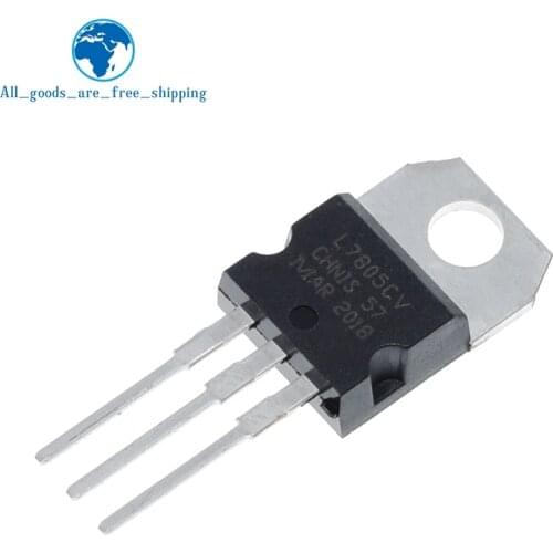 100pcs/lot New L7805CV voltage regulator TO-220 L7805 7805 5V POSITIVE VOLTAGE REGULATORS