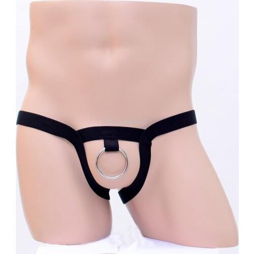2017 Sexy Mens G-string Underwear Hollow Ring Pouch Jockstrap Thong Briefs