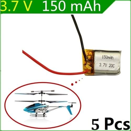 3.7V 150mAh Syma S107 S107G 1S 3.7V 150mAh Li-Po Battery 3.7V Helicopter Part Free shipping 5PCS/lot