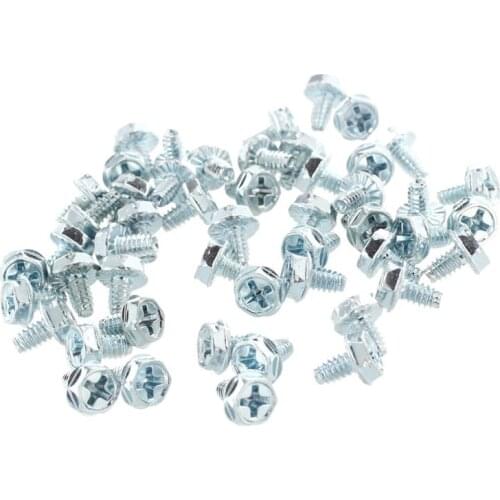 50 PCS Quadrex Head Short Computer Case Motherboard Screws