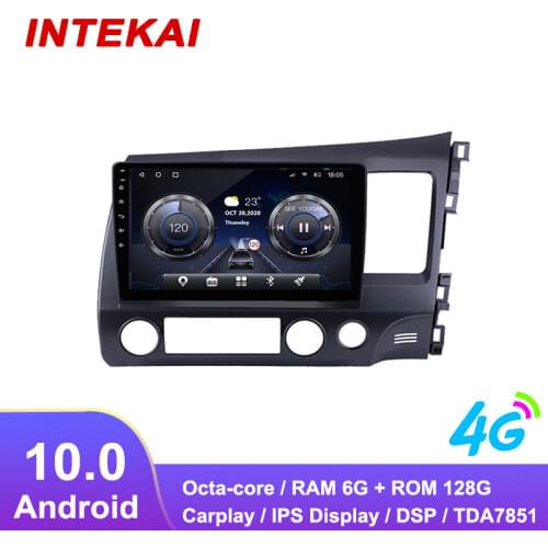 10.1" Android 10.0 Car Radio GPS Navigation autoradio multimedia player for honda CIVIC RHD 2006 2011 head unit stereo