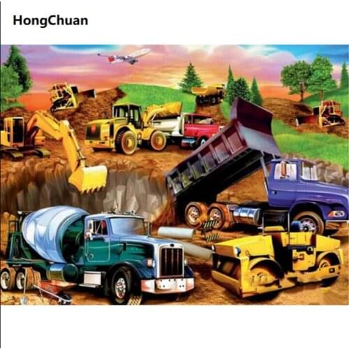 Car blackboard, wall decoration, canvas art, square circle, cross stitch diamond painting, diamond inlay, hand sticker gift