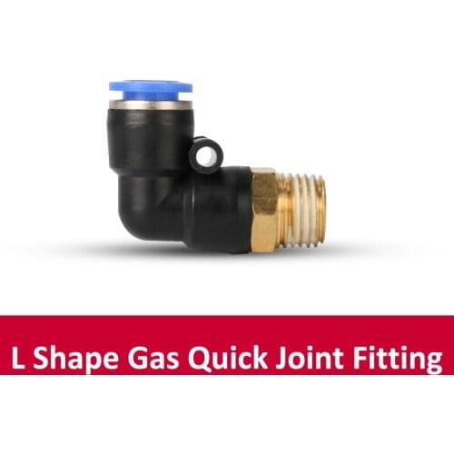 Free shipping 30Pcs 6mm Push In One Touch Connector 1/8" Thread Pneumatic Quick Fittings PL6-01