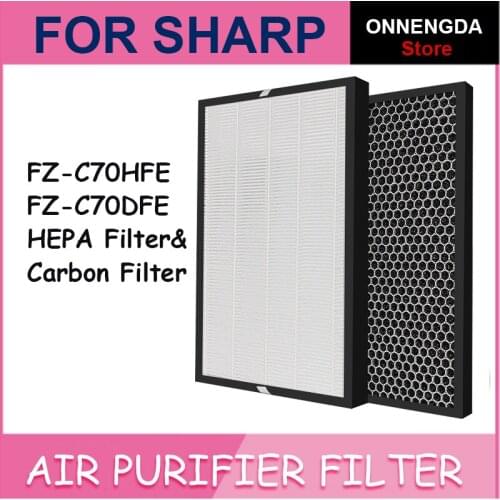 For Sharp FZC70HFE & FZC70DFE Replacement Air Purifier HEPA & DEODORIZING Filter for KC-840E KC-A840TA KC-C70TA KC-C70U KC-A40TA