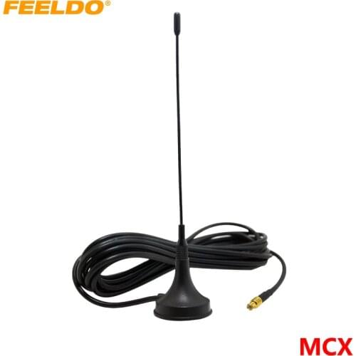 FEELDO 1Set Car MCX Active Digital TV Antenna with Built-in Amplifier Auto TV Antenna #AM922