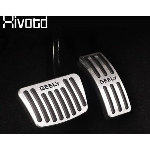 Hivotd For Geely Atlas Emgrand NL-3 Proton X70 Accessories Car Accelerator Oil Footrest Pedal Brake Pedal Exterior Styling 2019