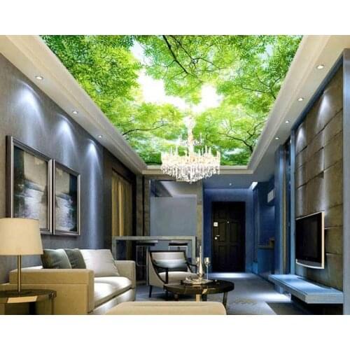 Customize photo wallpapers 3d Sky tree 3D ceiling living room bedroom ceiling 3d wall papers home decor
