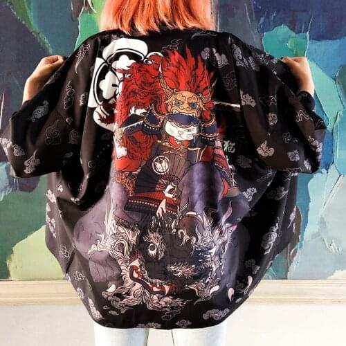 Kimono Women Japanese Samurai Costume Clothes Yukata Haori Women Female Obi Japanese Streetwear Kimono Cardigan Cosplay FF2011