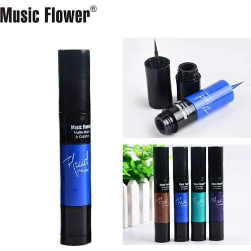 Hot Selling Music Flower Eyeliner Quick-Drying Sweat-Proof Waterproof Long-Lasting Not Smudge Makeup Cosmetic Gift for Women