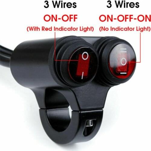 Scooter Motorcycle Handlebar Headlight Dual On/Off Switch for Headlight Fog Spot Light 12V Waterproof Motorcycle Accessories