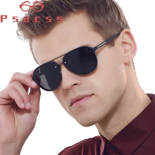 Psacss NEW Classic Pilot Polarized Sunglasses Men TR90 Frame High Quality Sun Glasses For Driving Fishing lentes de sol hombre