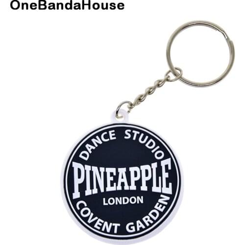 OneBandaHouse Fashion Gift Round Shaped 2D Soft PVC Keychan