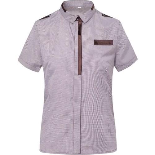 Hotel Waiters' Work Clothes Men Short Sleeves Summer Hot Pot Shop Restaurant Waitress Uniform Coffee Shops Overalls Jacket H2222