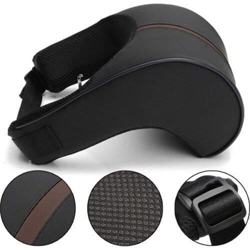 Car Neck Pillows PU Leather Head Support Protector Universal Headrest Backrest Cushion Easy Install Clean Auto Seat Neck Rest