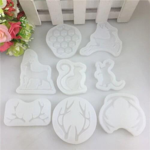 Silicone Cat Antlers Shaped Pendant Mold For Epoxy Resin Mould Jewelry Craft Making Tools DIY Fondant Cake Moulds