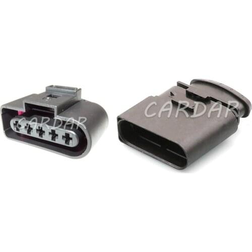 1 Set 5 Pin 1J0973725 Auto Ignition Coil Plug Sensor Connector Waterproof Sockets 1J0 973 725 For VW SKODA