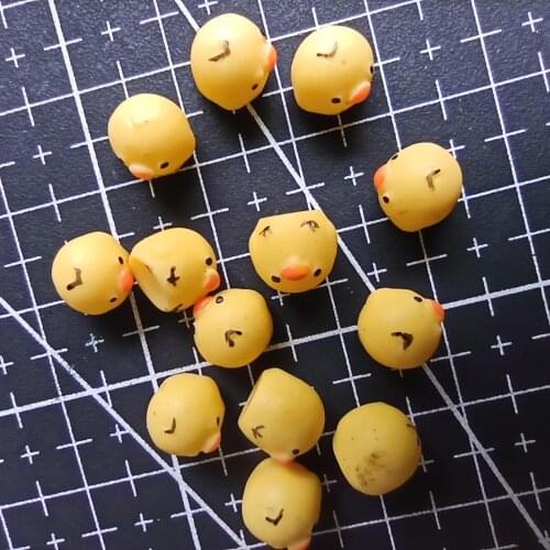 1pcs/lot resin Simulated animal mini chicken 8mm Cabochons Jewelry Phone Hairpin Headwear DIY