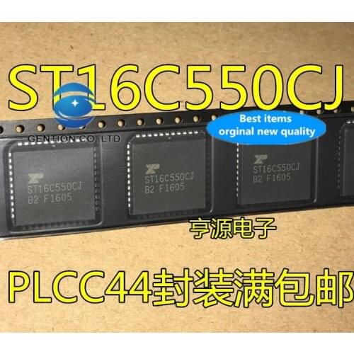 10PCS ST16C550 ST16C550CJ PLCC44 in stock 100% new and original