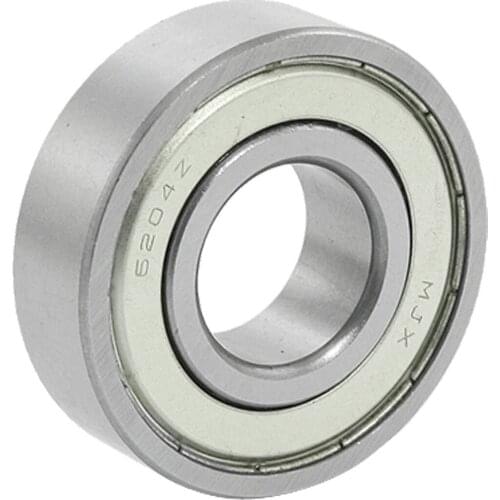20x47x14mm 6204Z Double Metal Shielded Wheel Axle Ball Bearing