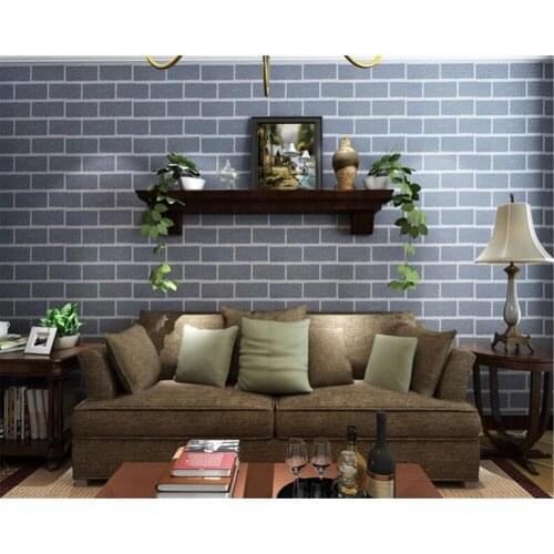 Beibehang Stereo papel de parede 3d Wallpaper Stereo Garment Shop Concave Gray Brick Wallpaper Restaurant Restaurant Background