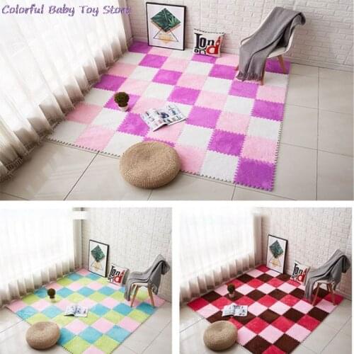 5Pcs/Lot EVA Soft Plush Kids Rug Baby Play Mat Toys Eva Foam Infant Developing Mat Rug Puzzle Interlock Floor Mats 30*30 CM