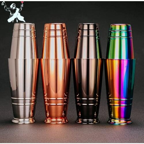 550/750ml Stainless Steel Double Ring Boston Cocktail Shaker American style Shaker Bar Tool