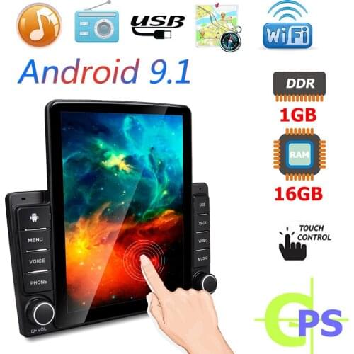 Auto Radio Stereo Multimedia Audio Video MP5 GPS Player For Android 9.1 9.5 inch IPS 2.5D Display FM Radio 2USB WiFi Free Ship