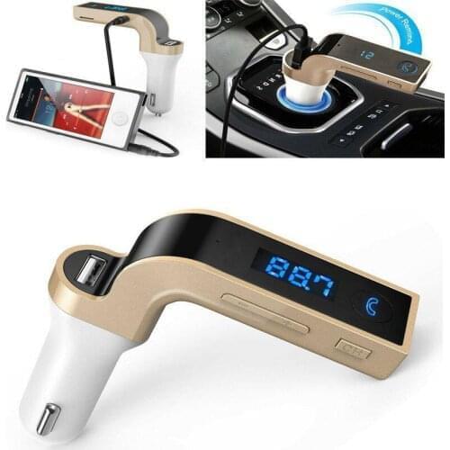 1pc Car Kit Bluetooth Handsfree FM Transmitter Radio MP3 Player USB Charger Car Phone Charger Adapter Kit Car Accessories