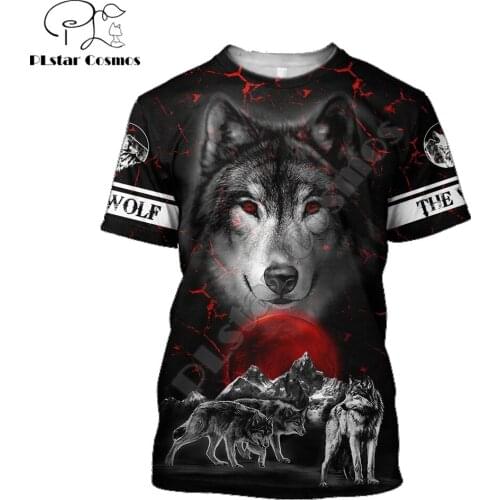 Beautiful Night Wolf Tattoo 3D All Over Printed Men t shirt Summer Fashion Harajuku short Sleeve Tee shirts Unisex tops TX-15