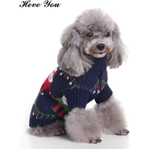 Heve You Sweater for Small Dogs Winter Medium Large Dog Clothes Warm Knitting Pet Coat Christmas Dog Clothing for Chihuahua