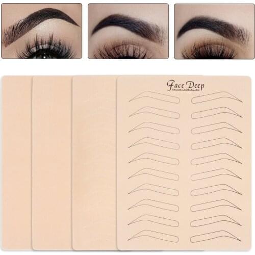 1PC Eyebrow Practice Skin Tattoo Training Tool No Needed Dotting line No Ink Permanent Microblading Eyebrow Tattoo Practice