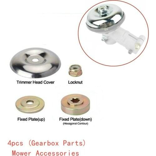 Universal 4pcs/3pcs set M10 Nut Fixing Kit Brushcutter Trimmer Gearbox Replacement Accessories 6T Blade Steel Wire Trimmer Head
